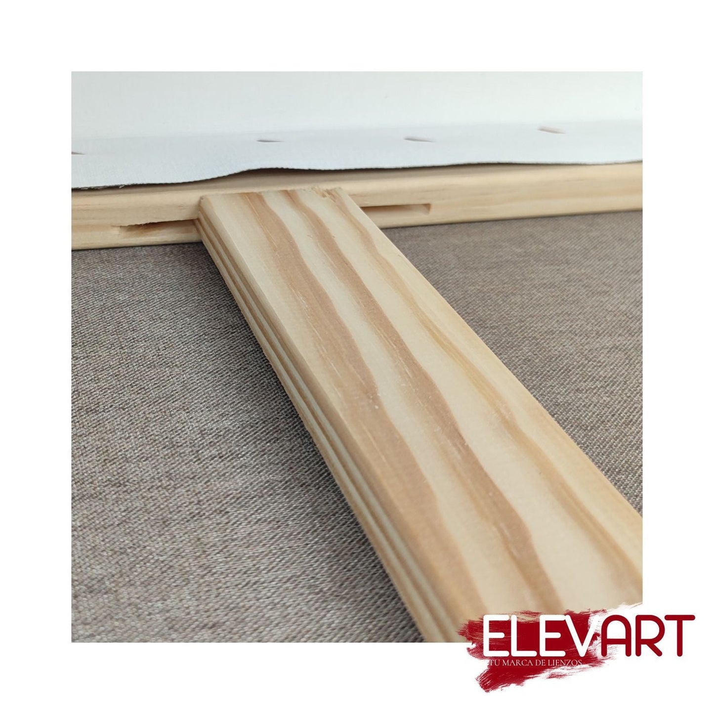 Lienzo de 162x130cm Forma Figura 100 + Doble Refuerzo Central