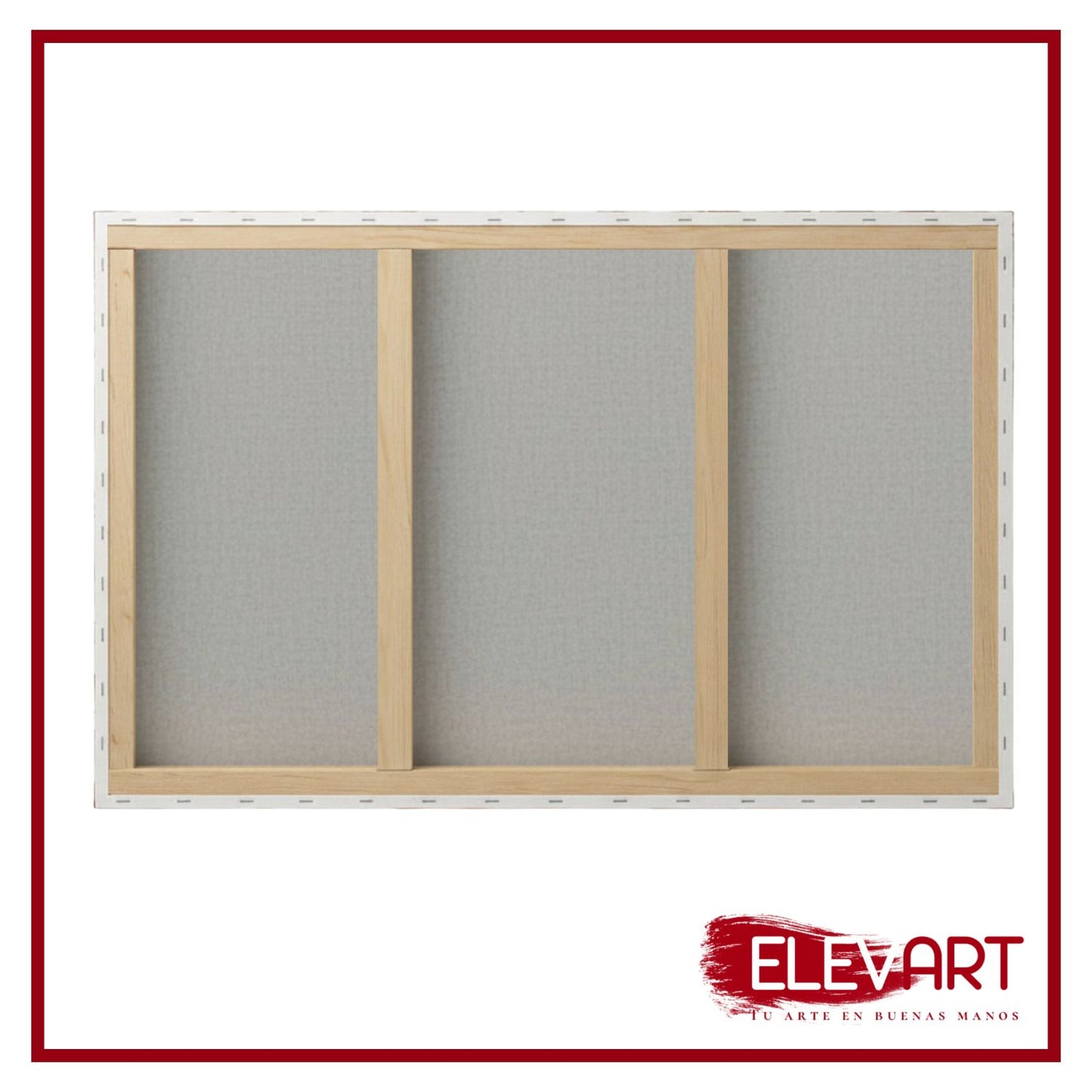 Pack de 2 Lienzos de 162x97cm Forma Marina 100 + Doble Refuerzo Central