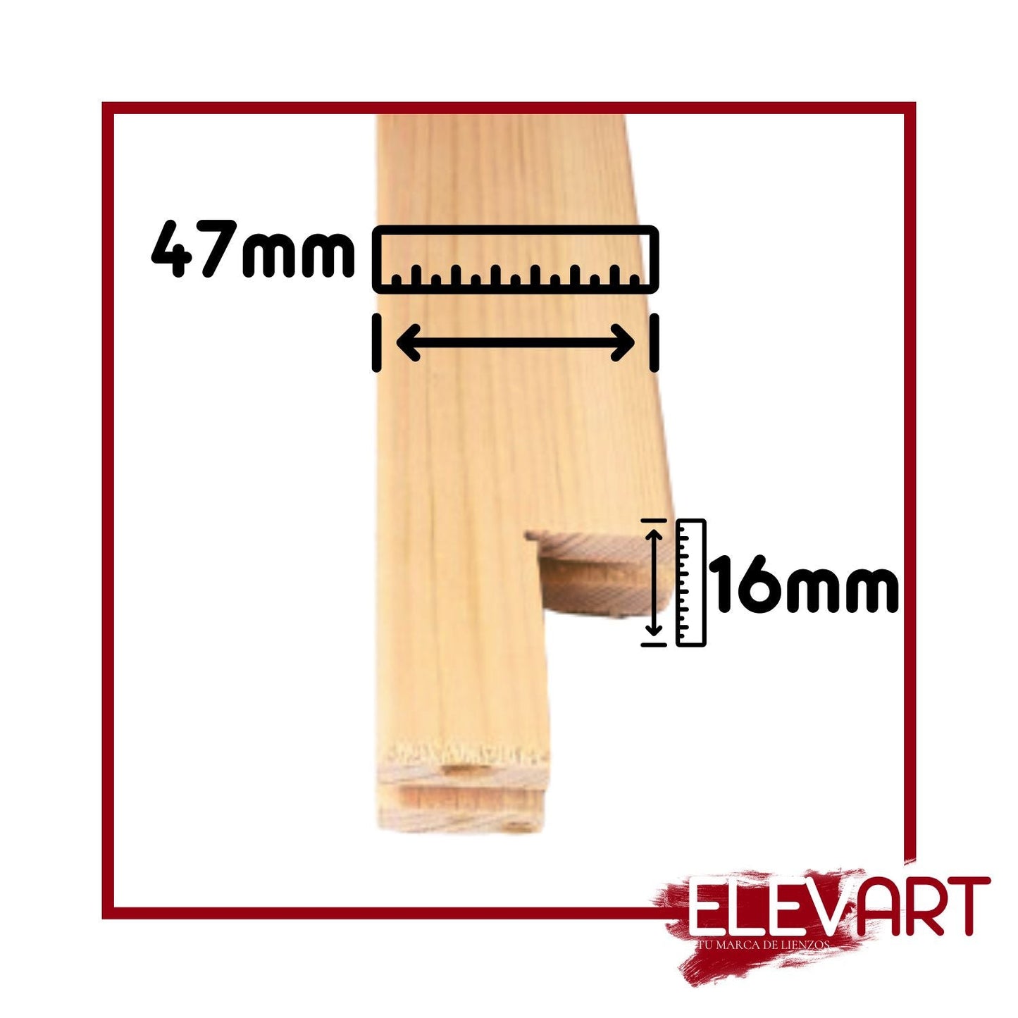 Pack de 2 Bastidores de 130x100cm + Refuerzo en Cruz