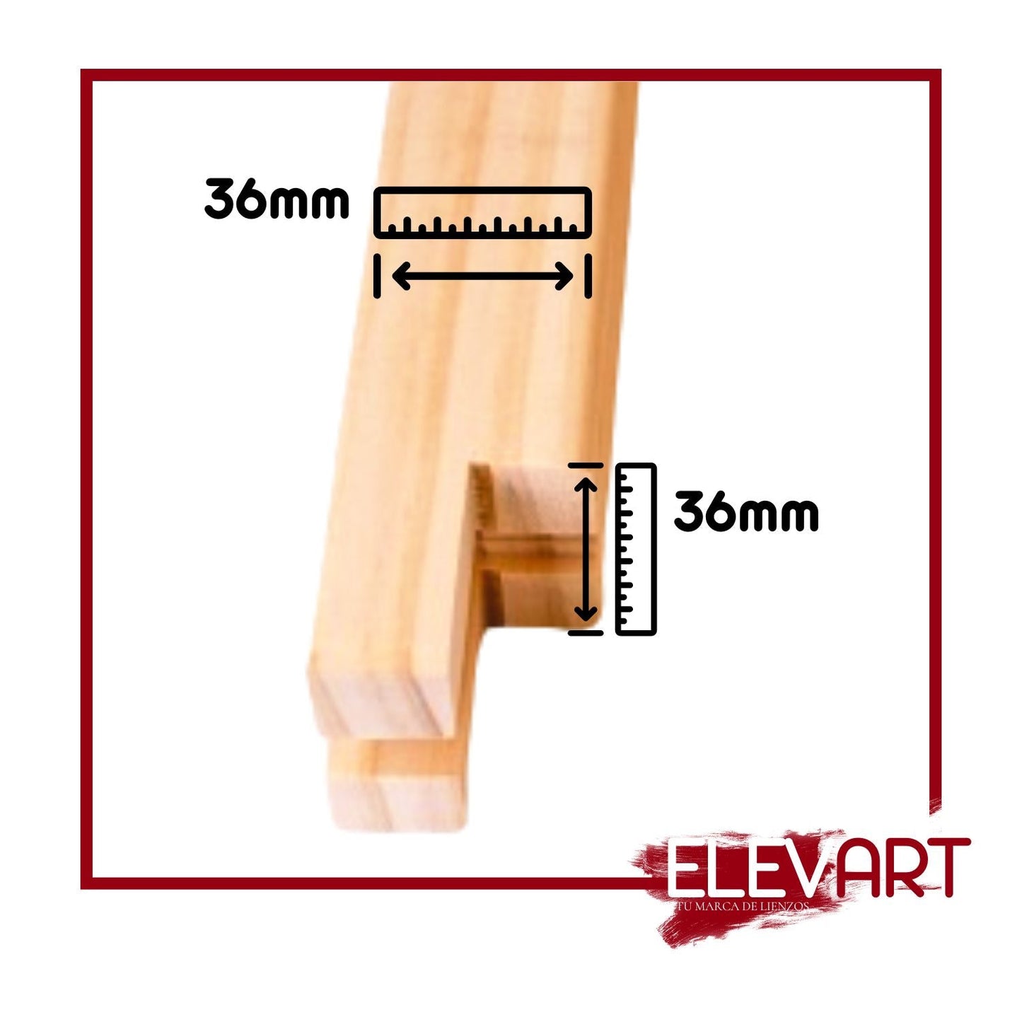 Pack de 2 Bastidores de 27x22cm Forma figura 3
