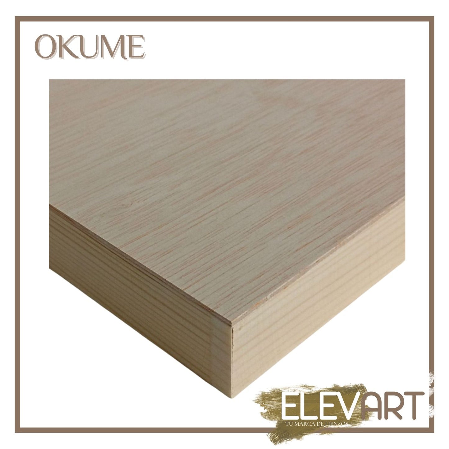 Pack de 2Okume 60x40cm