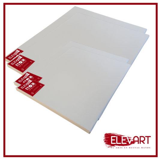 ¡Quedan 4 Unidades! Mega Pack de 4 Lienzos:  2 Lienzos de 130x100cm + 2 Lienzos de 80x60cm en madera de 47x16mm + lienzo algodón 350gr/m2