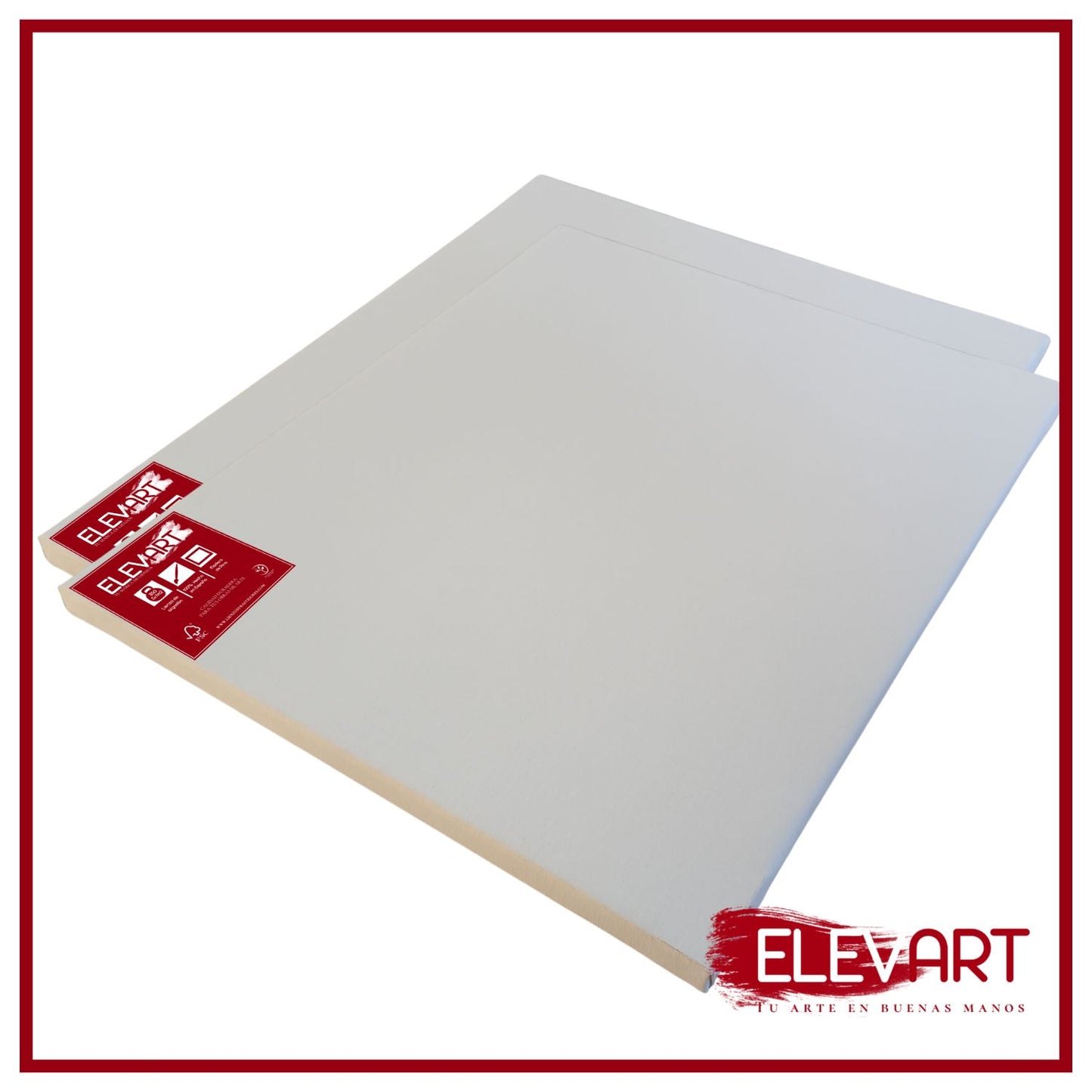 Pack de 2 Lienzos de 100x65cm Forma Marina 40 + Refuerzo Central
