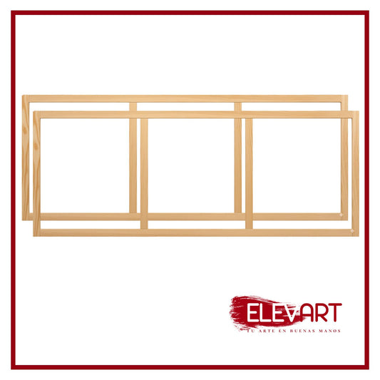 Pack de 2 Bastidores de 146x114cm Forma Figura 80 + Doble Refuerzo Central