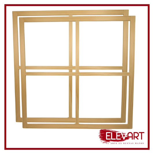 Pack de 2 Bastidores de 130x100cm + Refuerzo en Cruz