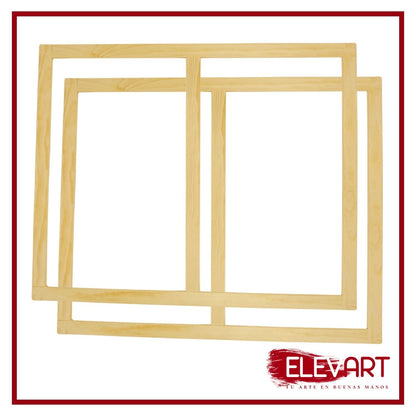 Pack de 2 Bastidores de 130x60cm + Refuerzo Central