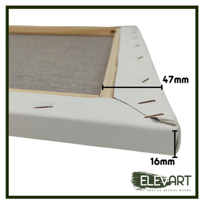 |Oferta Del Mes| Pack de  lienzos 50x40cm en 47x16mm |Algodón 350gr/m2| Unidades Limitadas