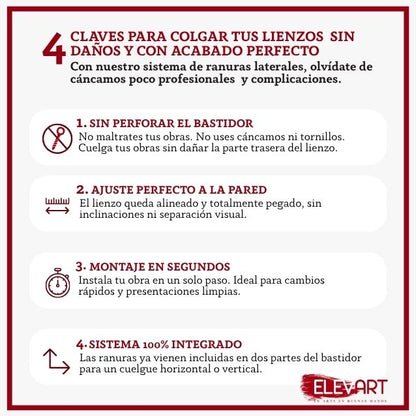 Sistema de ranuras laterales integradas [tanto en vertical como horizontal , ambos incluido]